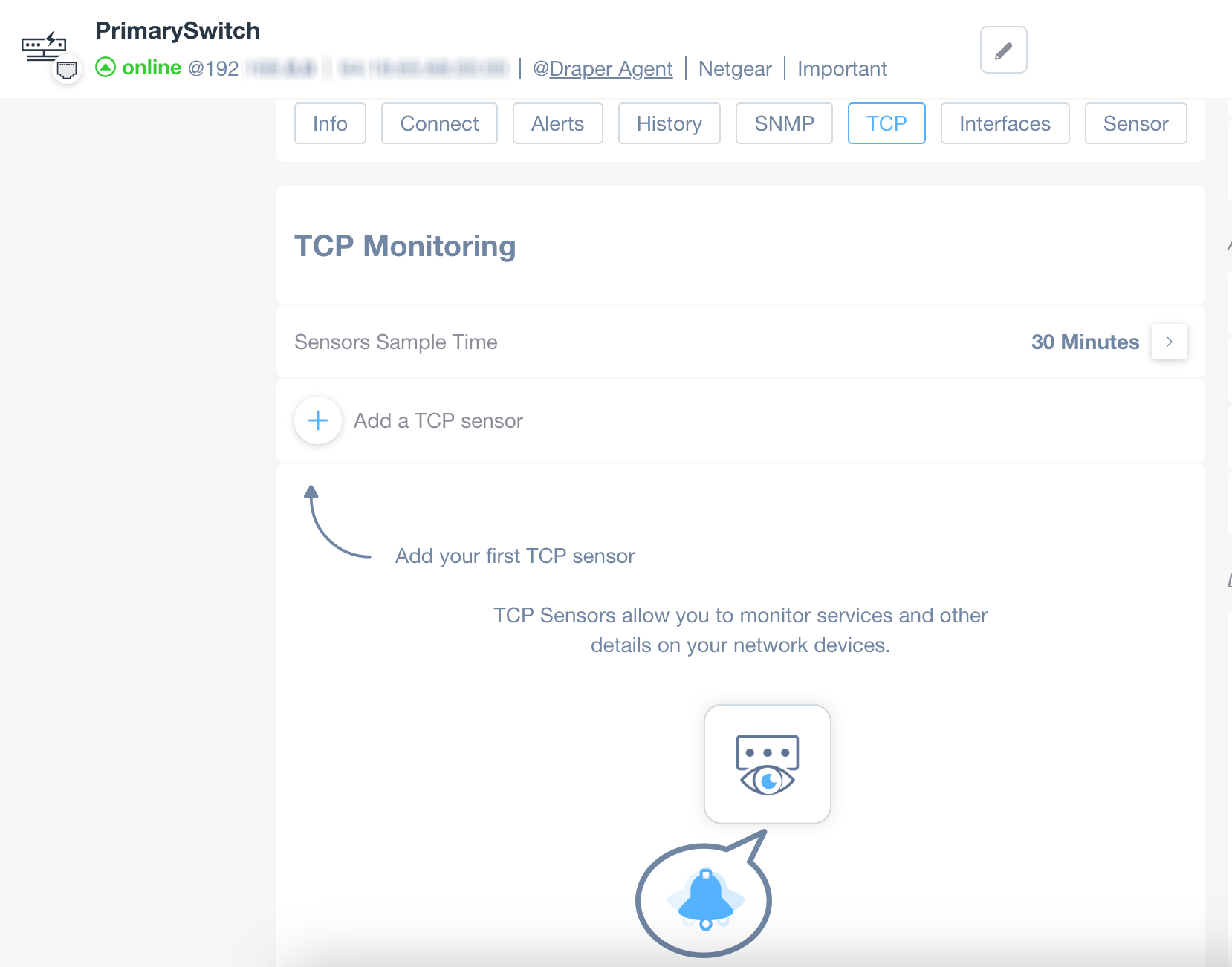 TCP Service Monitoring