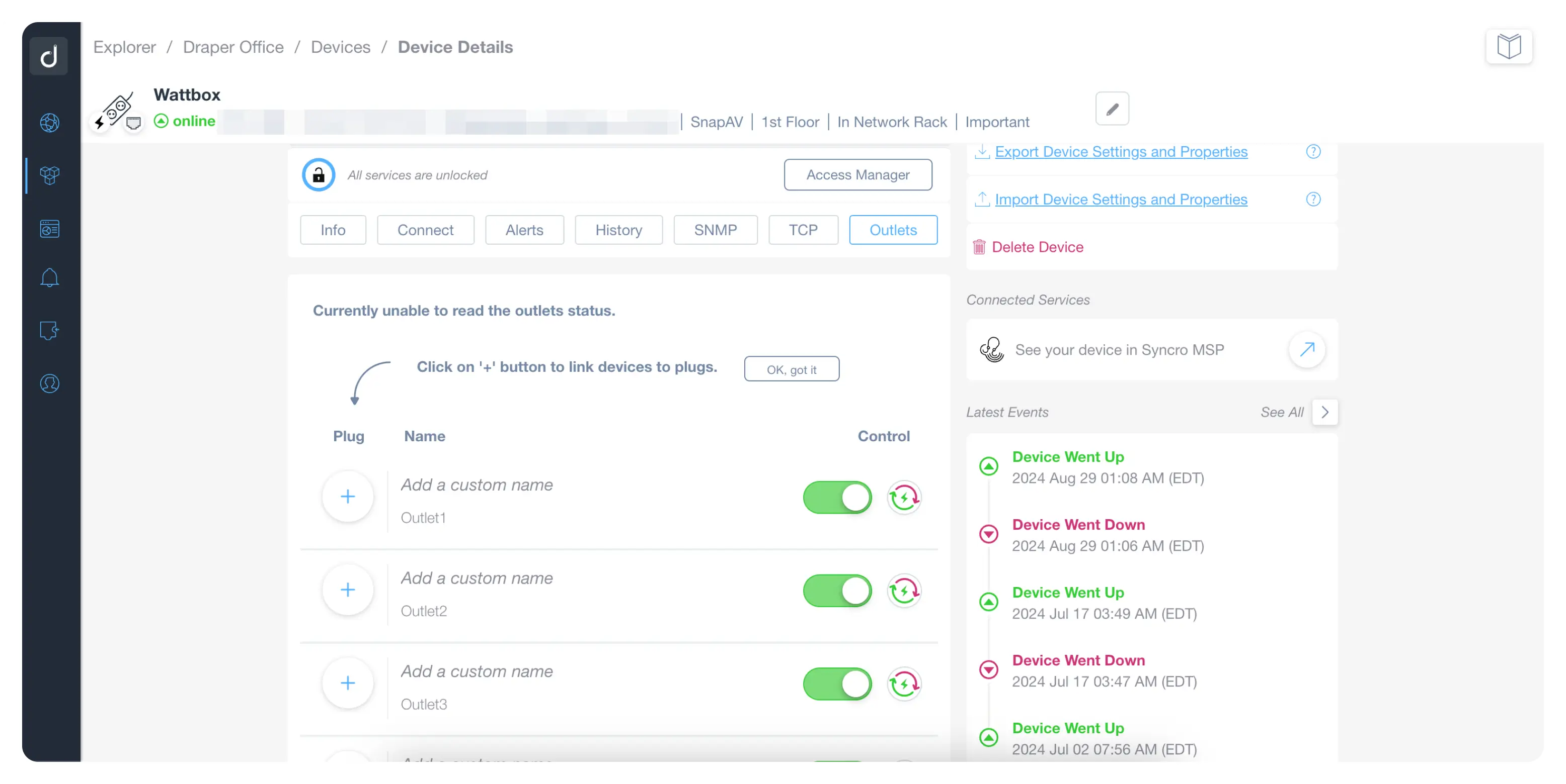 Reboot devices with a single click