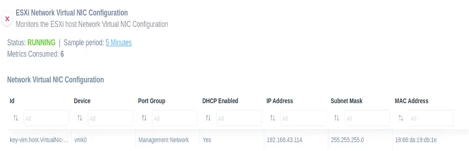 VMWare ESXi Network Virtual NIC Configuration